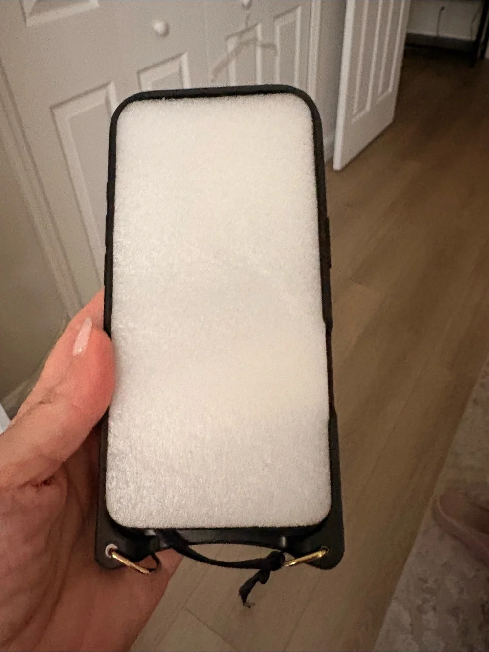 Bandolier Tan Leather Cardholder Iphone Case 16 PRO